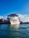 Large White Cruise Ship, Sydney Harbour, Australia