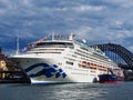 Modern Cruise Ship Docked in Circular Quay, Sydney, Australia Royalty Free Stock Photo