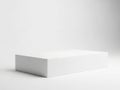 A large white rectangular block on a plain white background Royalty Free Stock Photo