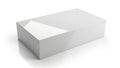 A large white rectangular box with a smooth and shiny surface Royalty Free Stock Photo