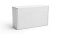 A large white rectangular box with a smooth surface and sharp edges Royalty Free Stock Photo