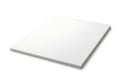 A large, white, rectangular, flat, smooth, and shiny object on a white background Royalty Free Stock Photo
