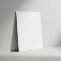 A large white rectangular object casting a shadow on a plain background Royalty Free Stock Photo