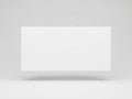 A large white rectangular object standing upright against a white background Royalty Free Stock Photo