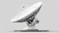 large white satellite dish communication technology Royalty Free Stock Photo