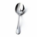 Chrome Reflections Slotted Spoon On White Background