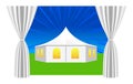 Large white tent Royalty Free Stock Photo