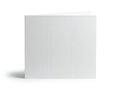 A large white three panel room divider standing alone in a plain white space Royalty Free Stock Photo
