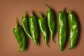 large whole green jalepenos Royalty Free Stock Photo