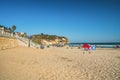 Large wide sandy beach of Avila Beach City, California