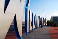 A large Wildwoods sign welcomes visitors to the boardwalk