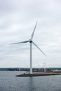 Large wind turbines near Gothenburg, Sweden.