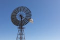 large windmill used to pump ground water for stock Royalty Free Stock Photo