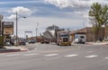 Large windmill wing transport downtown Tonopah, NV, USA