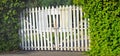 A large wooden white gate Royalty Free Stock Photo