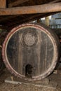 Large XXL wooden wine barrel