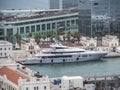 Large Yacht in Barcelona, Spain