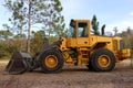 Large yellow bulldozer