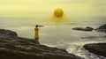 Large Yellow Jellyfish: A Surrealist Conceptual Installation