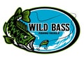 Largemouth bass fishing tackle sign design Royalty Free Stock Photo