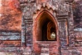 An arched passageway in the Dhammayangyi Temple, Old Bagan, Myanmar Royalty Free Stock Photo