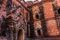 A fragment of the Dhammayangyi Temple exterior, Old Bagan, Myanmar Royalty Free Stock Photo