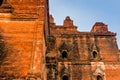 A fragment of the Dhammayangyi Temple exterior, Old Bagan, Myanmar Royalty Free Stock Photo