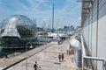 The largest Aquarium in Europe. On the left side - biosphere green house.