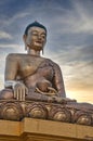 Largest Buddha Statue (33m) with wonderful sky (Thimphu, Bhutan)