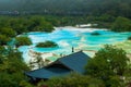 Largest Calcification ponds at Huanglong, Sichuan, China