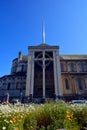 Largest Celtic Cross in Ireland, St. Anneâs Cathedral Royalty Free Stock Photo