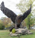 The largest eagle in the city of Orel.