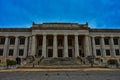 1920 classical revival style Scottish Rite Masonic Temple Royalty Free Stock Photo