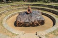 The largest meteorite in the world at Grootfontein, Namibia. A huge piece of iron from space.