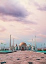 Largest mosque in Central Asia and main mosque of Turkmenistan .The Turkmenbashi Ruhy Mosque. Gypjak, Turkmenistan