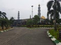 The Largest Mosque Masjid Kubah Emas at Depok, Ramadan Eid Concept background, Travel and tourism. Depok, Indonesia June 30 2020