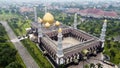 The Largest Mosque Masjid Kubah Emas at Depok, Ramadan Eid Concept background, Travel and tourism