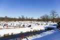 The largest Park in Prague Ã¢â¬â Stromovka - the Royal Tree-tree in the snowy Winter