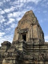 Cambodia, big angkor wat, temple rokc stone made Royalty Free Stock Photo
