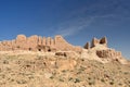 The largest ruins castles of ancient Khorezm Ã¢â¬â Ayaz - Kala, Uzbekistan Royalty Free Stock Photo