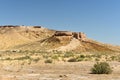 The largest ruins castles of ancient Khorezm Ã¢â¬â Ayaz - Kala, Uzbekistan Royalty Free Stock Photo