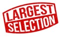 Largest selection sign or stamp