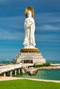 The largest statue of the goddess Guanyin in Nanshan Park.