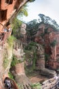 The largest stone Buddha in China