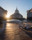 Largo and buildings in Sofia