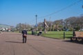 Largs Prom on the West Coast of Scotland in Unusually warm February Weather