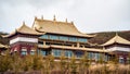 The Lari Monastery in the Guoluo Tibetan Autonomous Prefecture of Qinghai Province, China. Royalty Free Stock Photo