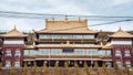 The Lari Monastery in the Guoluo Tibetan Autonomous Prefecture of Qinghai Province, China. Royalty Free Stock Photo