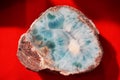 larimar mineral stone Royalty Free Stock Photo
