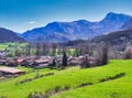 Lario village, MontaÃ±a de RiaÃ±o y Mampodre Regional Park, Leon province, Spain Royalty Free Stock Photo